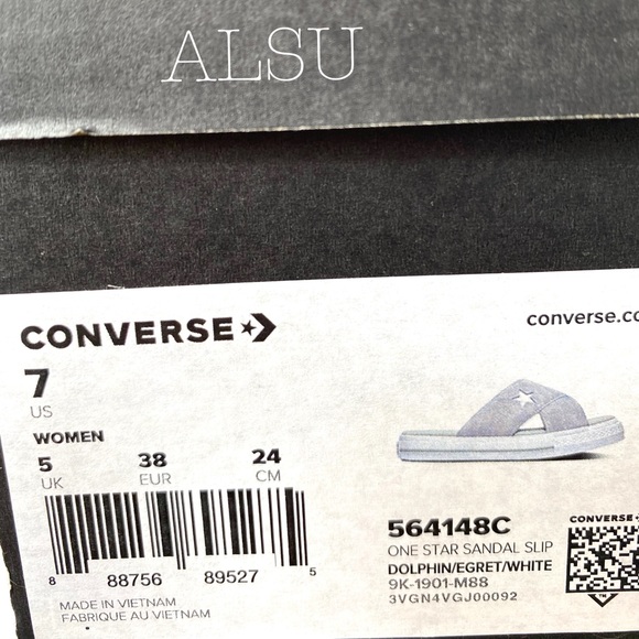 Converse One Star Sandal Slip Suede Grey W AUTHENT - Picture 6 of 7